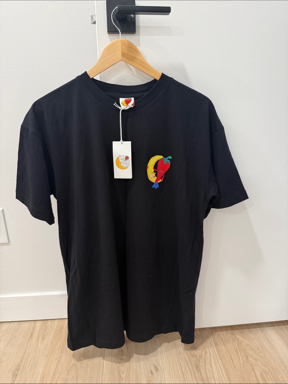 Sky High Farm Short Sleeve Logo Tee Black Size L Made in Spain